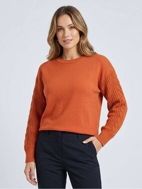 Hybrid Knit Sleeve Sweater